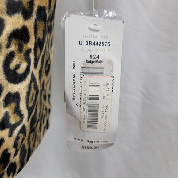 Nygard Collection Women's Leopard Print Jacket Coat NEW Size 24 W 24W Lined $159 - Picture 3 of 8